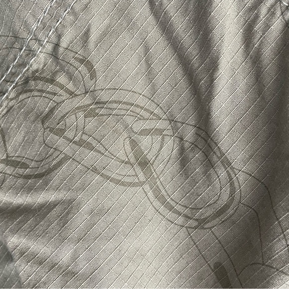 100% cotton rip stop Eckored military jacket with tonal chain print sz small NWT - Picture 11 of 12